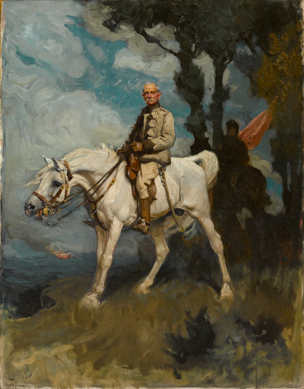 General Sir Frederick Sleigh Roberts auf seinem Pferd Vonolel von Charles Wellington Furse