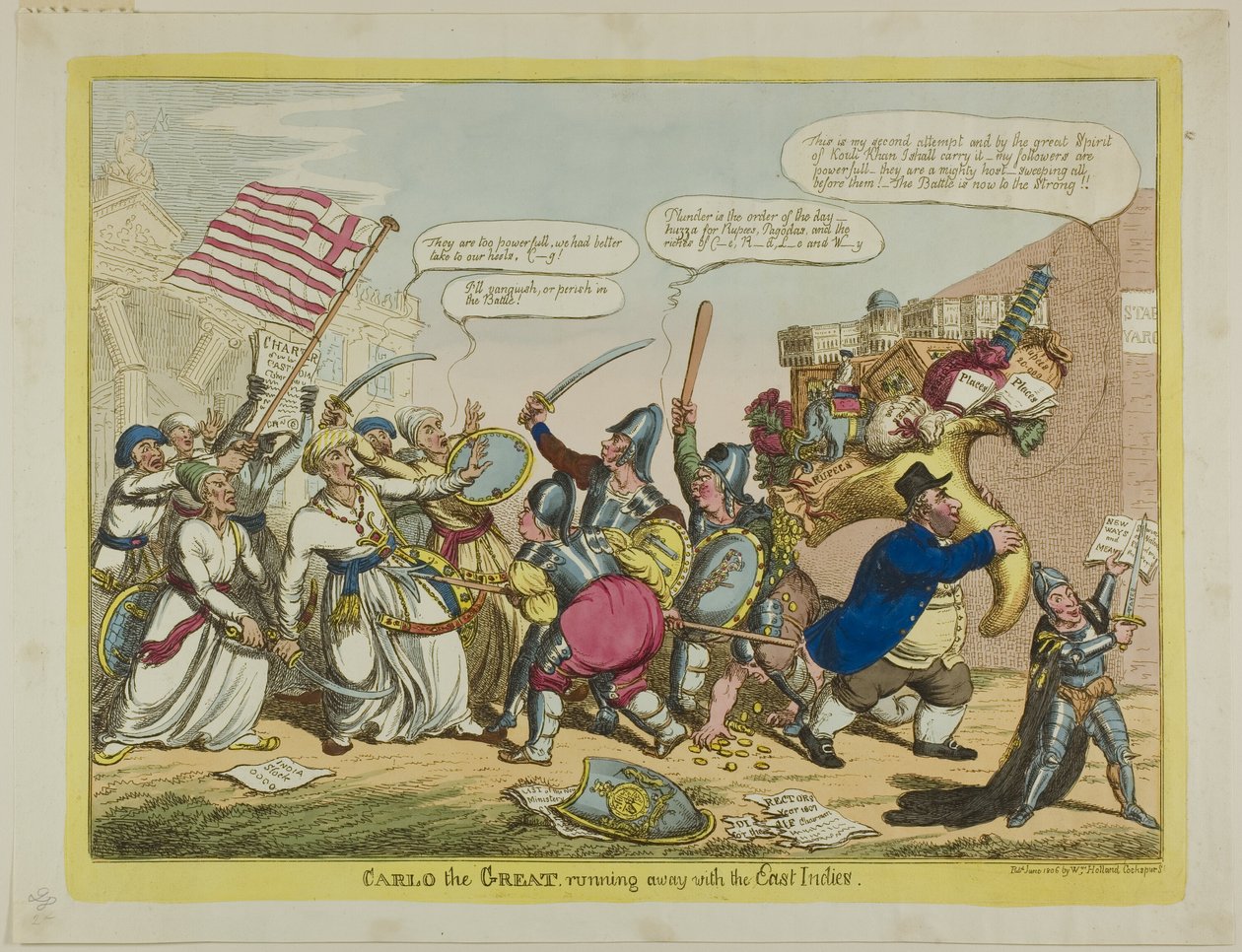 Carlo der Große, flieht mit den Ostindien von Charles Williams