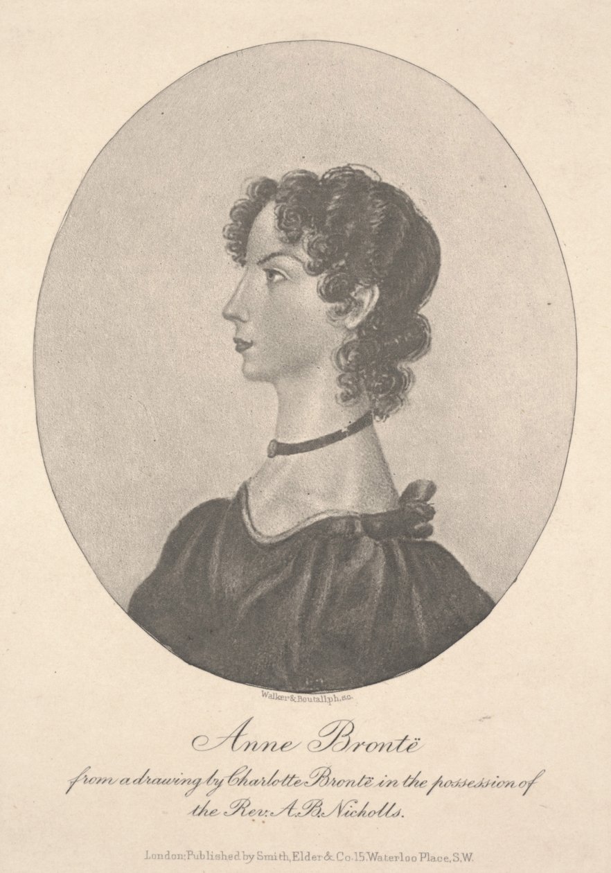 Anne Brontë, graviert von Walker & Boutall, ca. 1836-49 von Charlotte Bronte