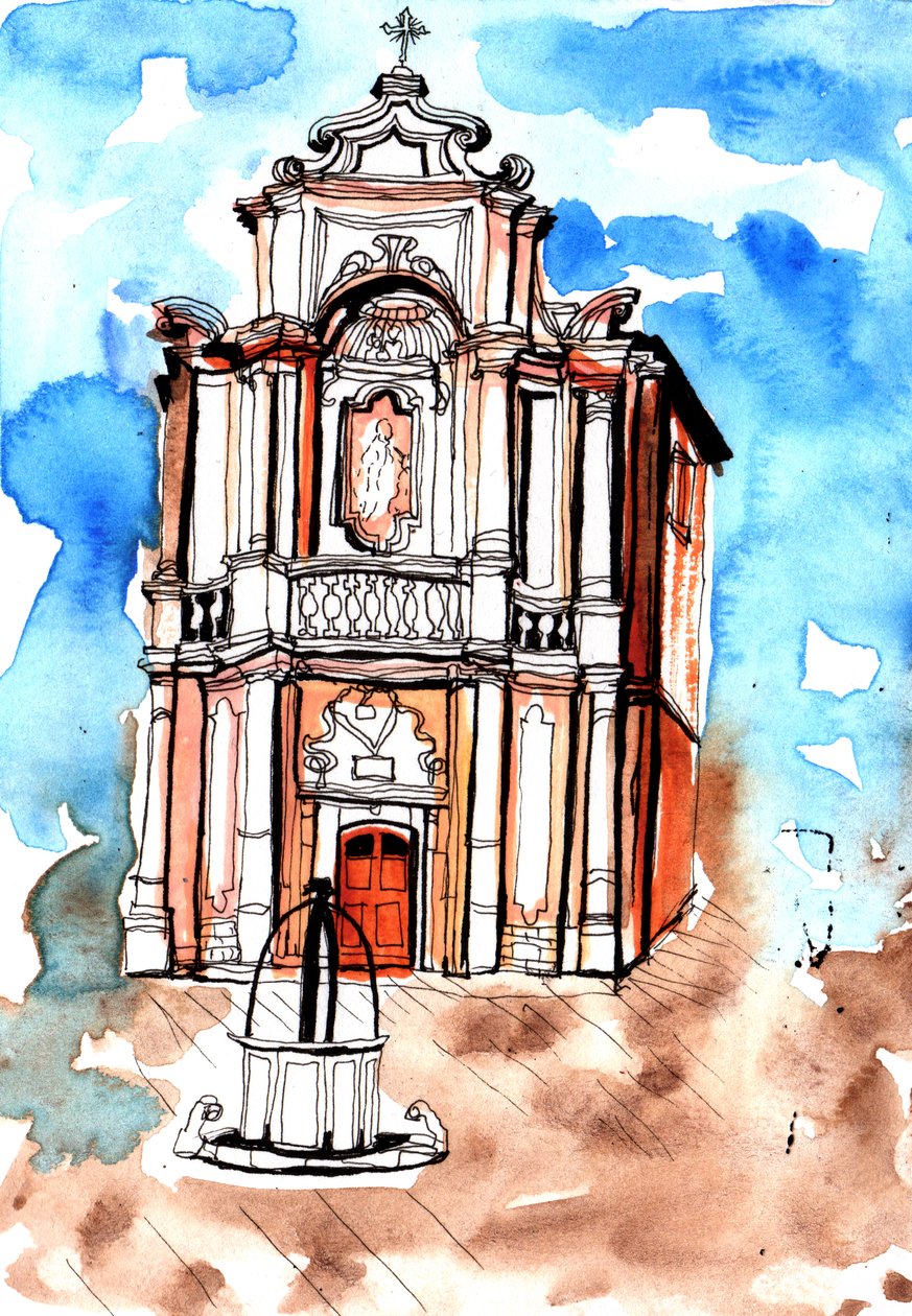 Gebäude in Siena, 2020 von Charlotte Orr