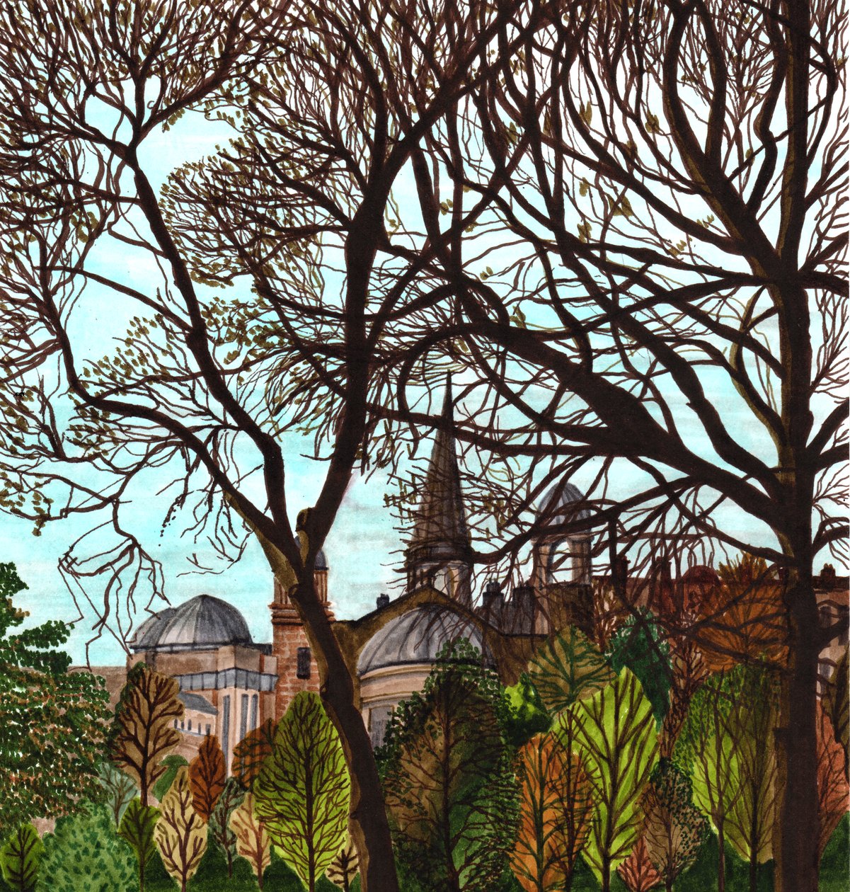 Edinburgh im Frühling von Charlotte Orr