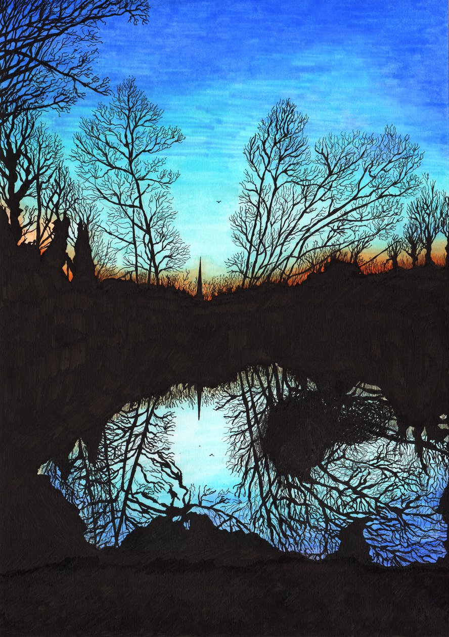Sonnenuntergang auf St Mary