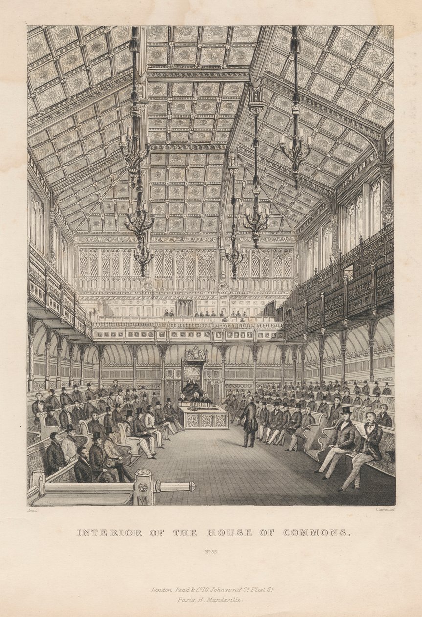 Innenansicht des House of Commons von Chavane