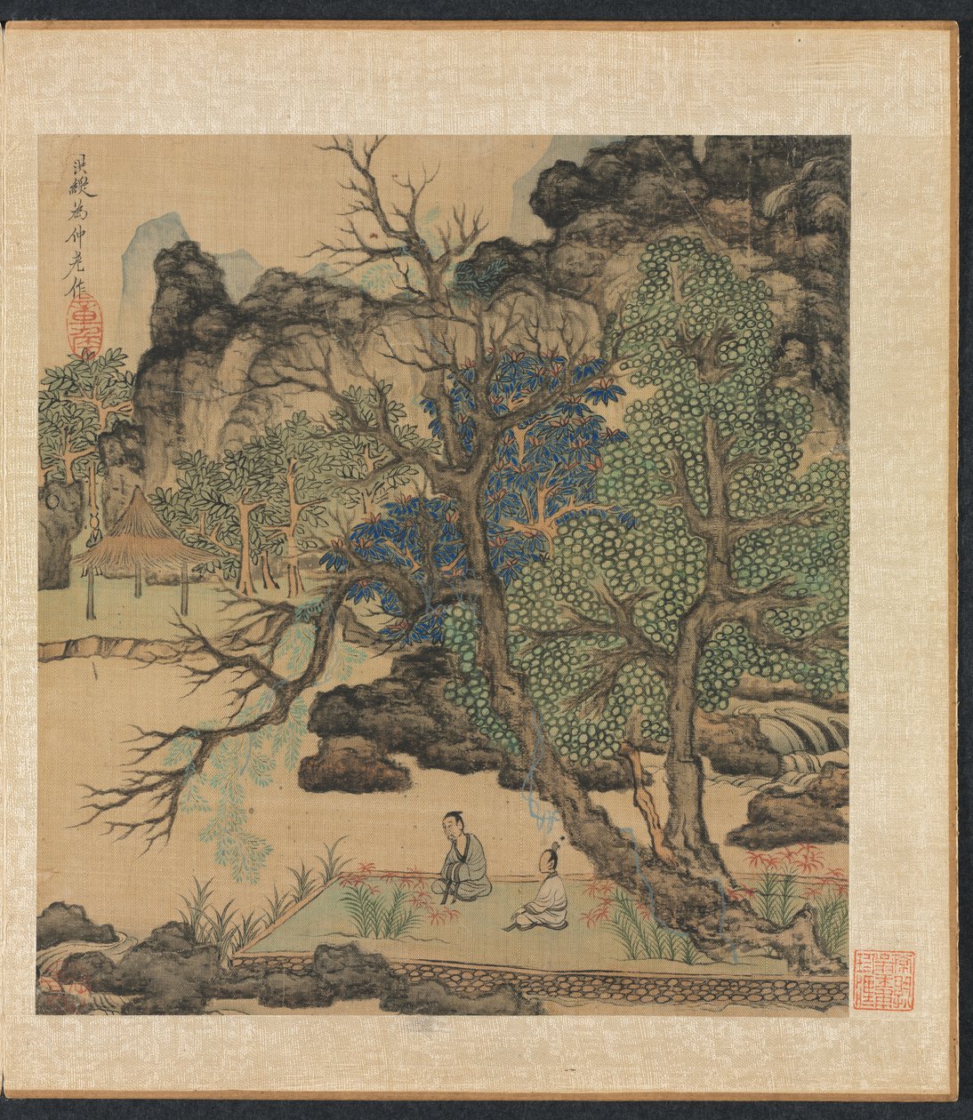 Gelehrte in einem Garten von Chen Hongshou