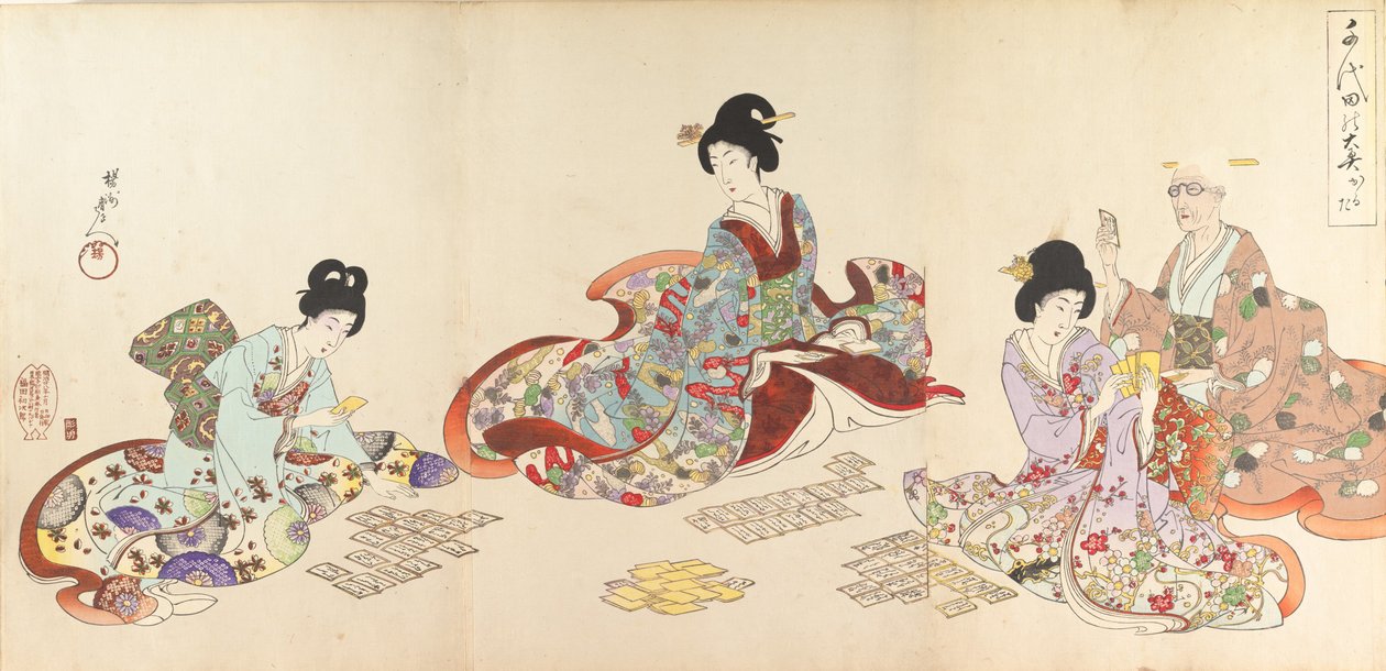 Chiyoda-Schloss Album der Frauen, 1895 von Chikanobu Yoshu