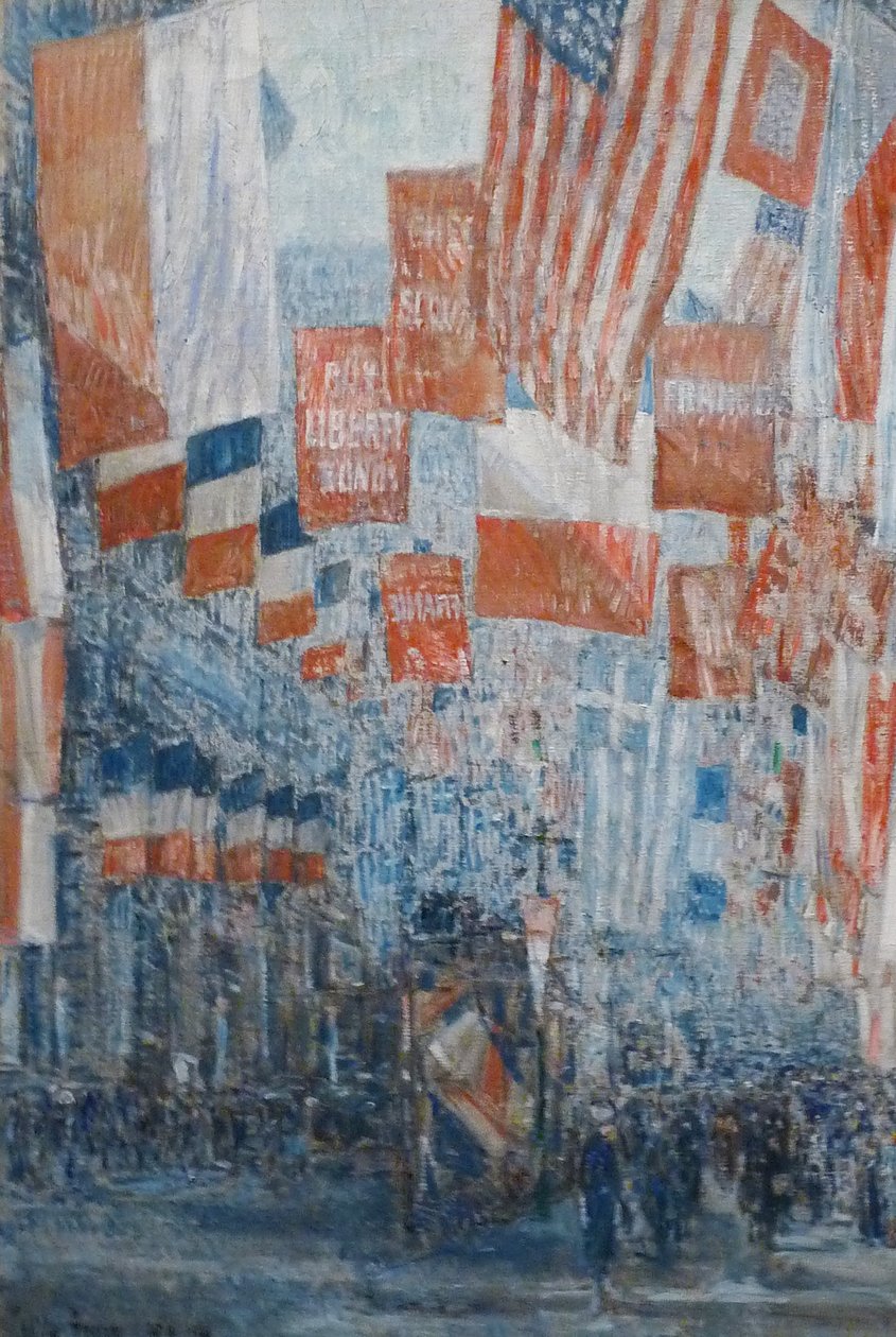 Allee der Alliierten, 5th Avenue, New York von Childe Hassam