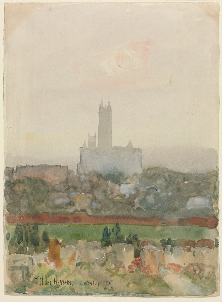 Kathedrale von Canterbury von Childe Frederick Hassam