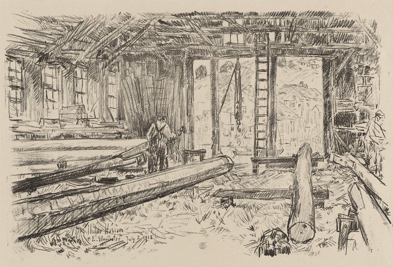 Der Spar-Laden, Gloucester, 8. Juli von Childe Frederick Hassam