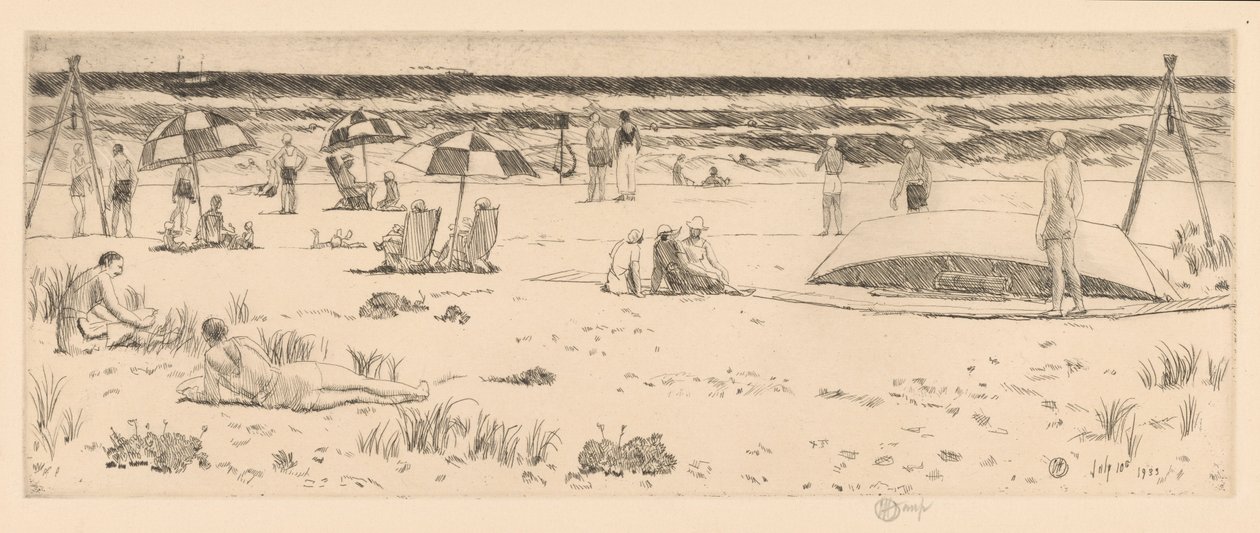 Der Beach Club, Easthampton von Childe Hassam