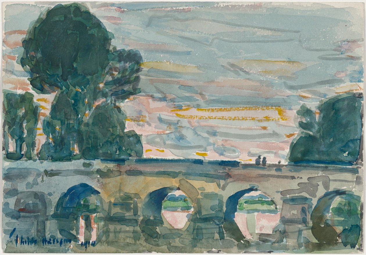 Die Brücke bei Grez von Childe Hassam