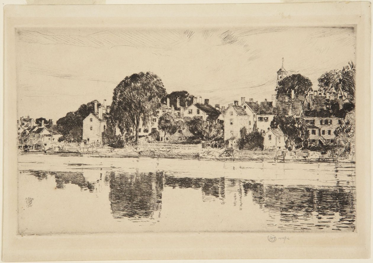 Die Schornsteine, Portsmouth, 1915 von Childe Hassam