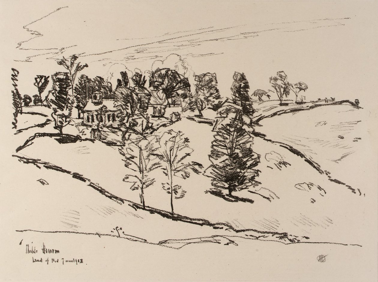 Das kleine Schulhaus, Land der Träume von Childe Hassam