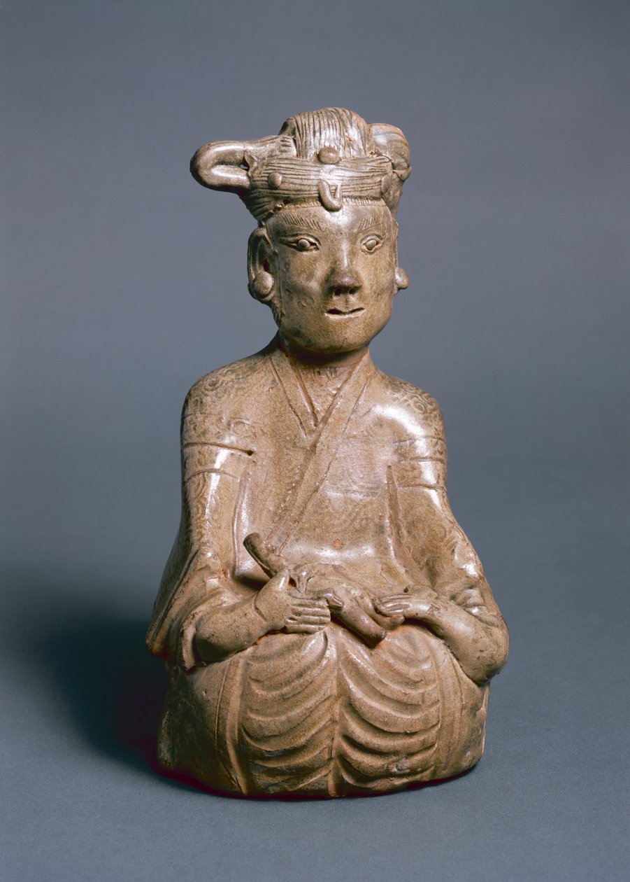 Sitzende Figur, Westliche Jin-Dynastie, 265-316 von Chinese School