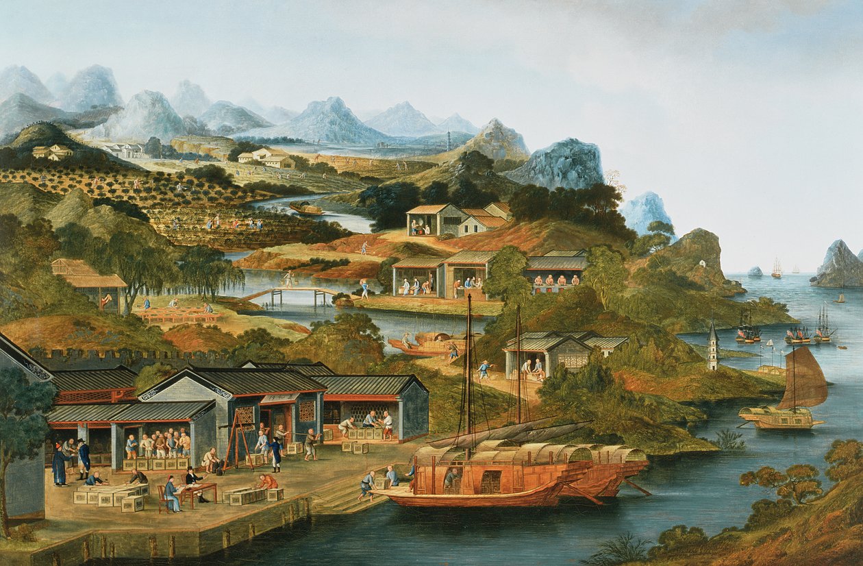 Der chinesische Teehandel von Chinese School