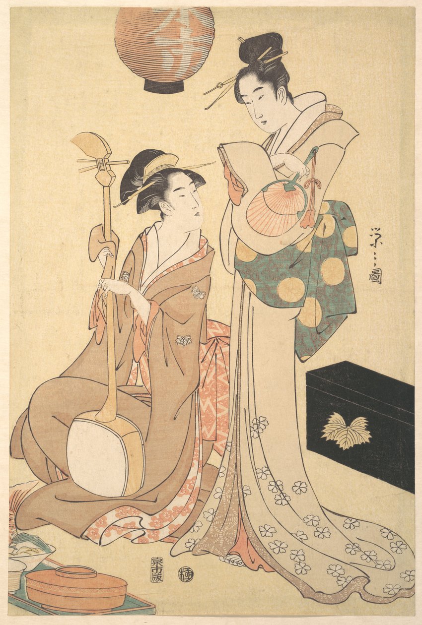 Zwei Geisha von Chobunsai Eishi