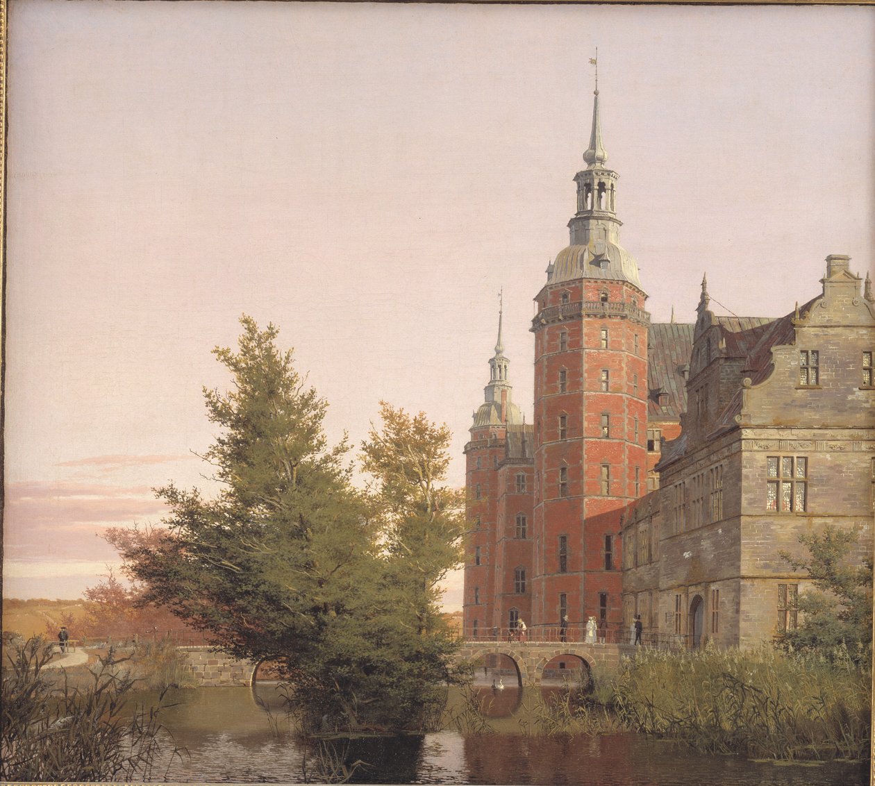 Schloss Frederiksborg, gesehen von Nordwesten von Christen Købke