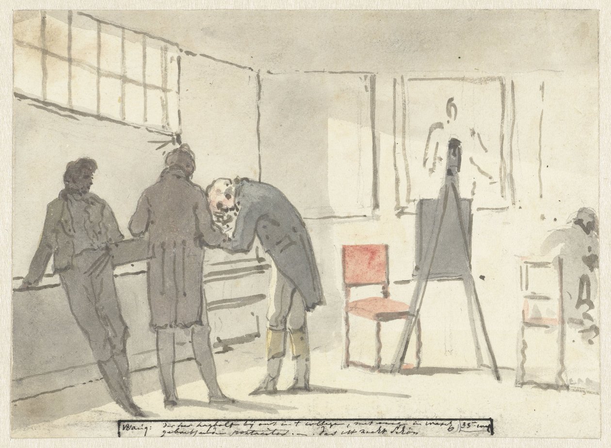 Der heer Hagbolt bei uns im College (Tagebuch, 18. August) von Christiaan Andriessen