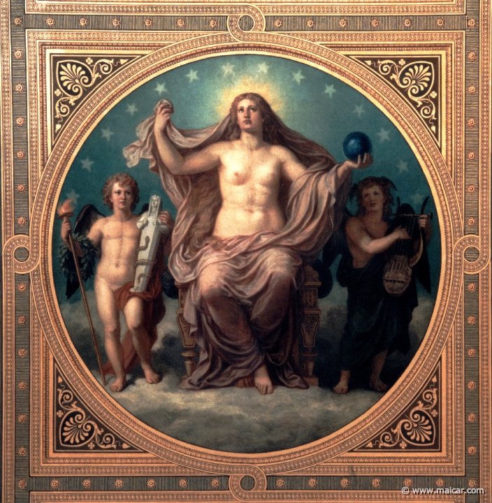 Aphrodite Urania als Schutzpatronin der Künste von Christian Griepenkerl