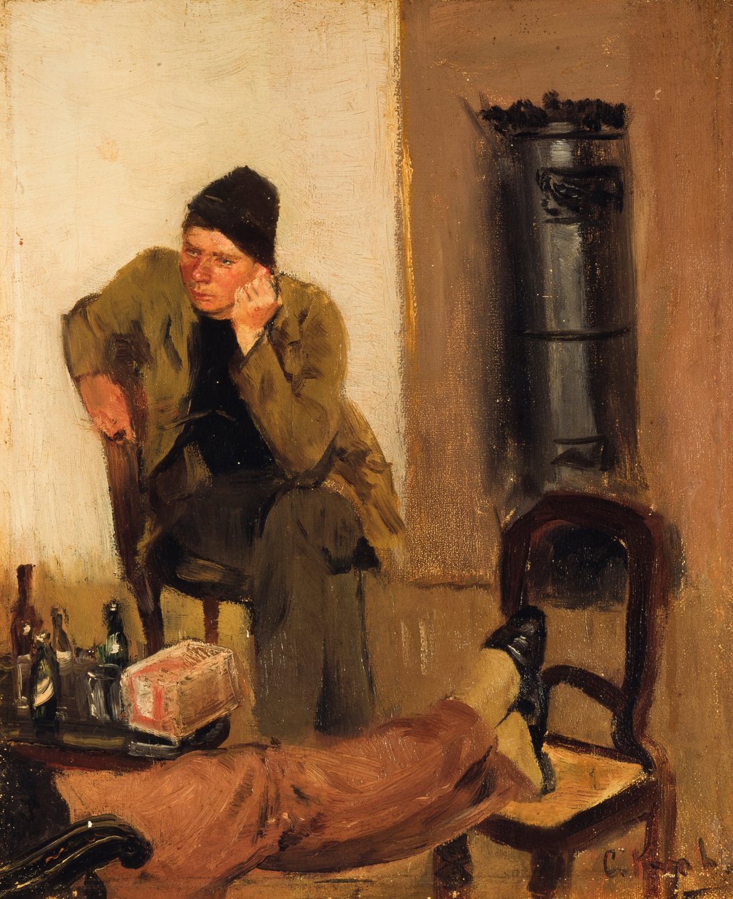 Charles Lundh im Gespräch mit Christian Krohg von Christian Krohg