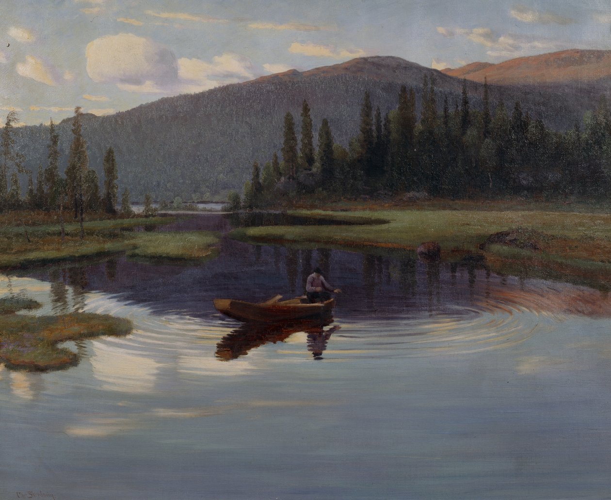Von Jupsjøen, oder Jupsea, ca. 1905 von Christian Eriksen Skredsvig