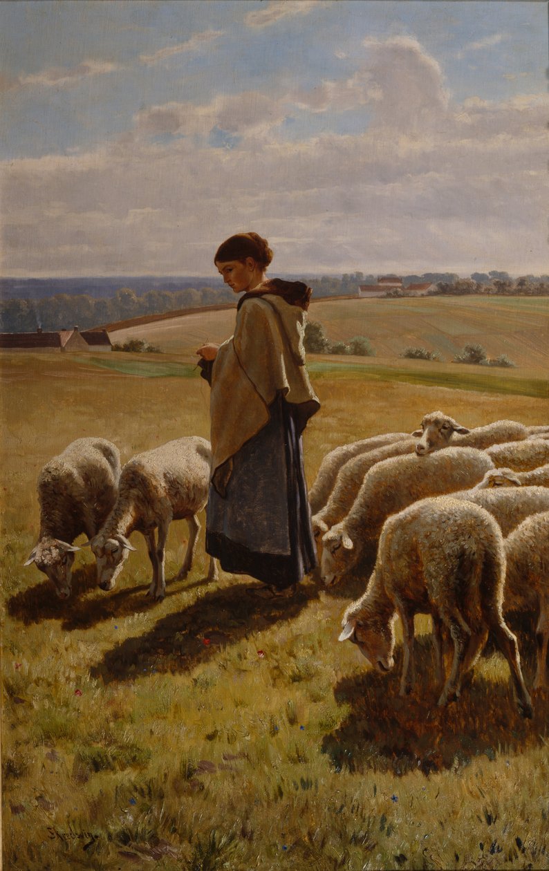 Oktobermorgen in Grez von Christian Eriksen Skredsvig