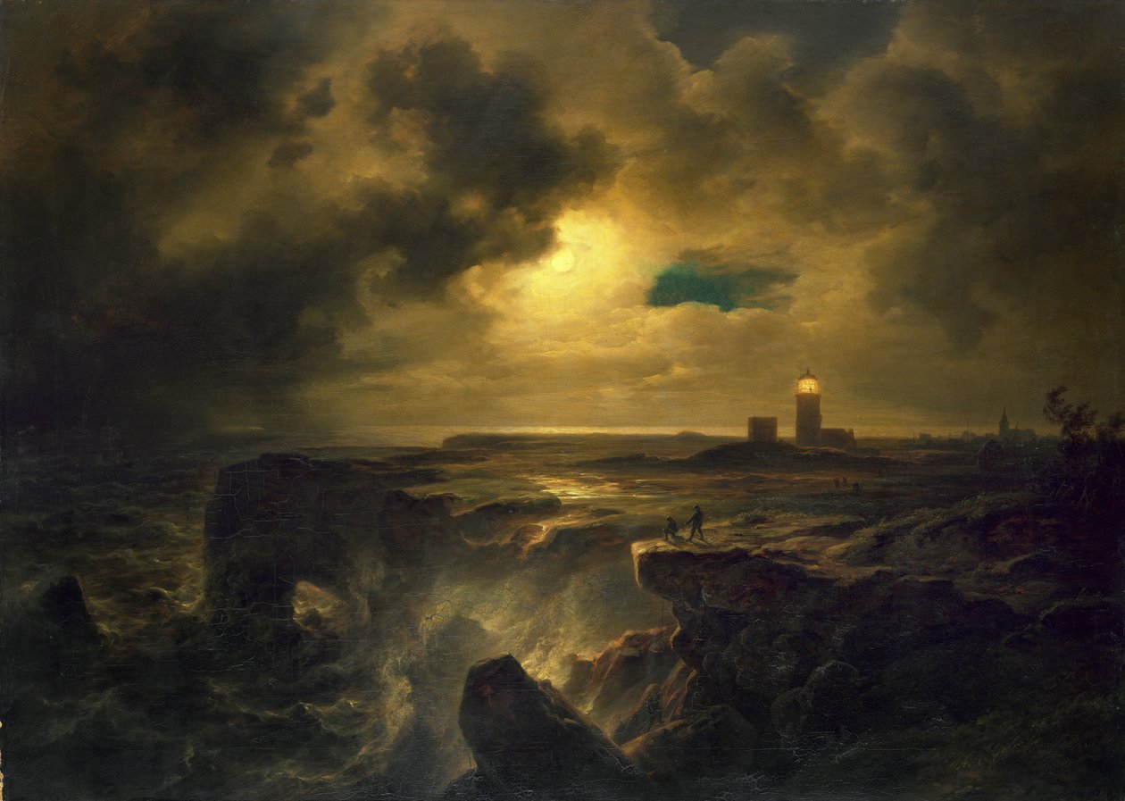 Helgoland im Mondlicht von Christian Ernst Bernhard Morgenstern