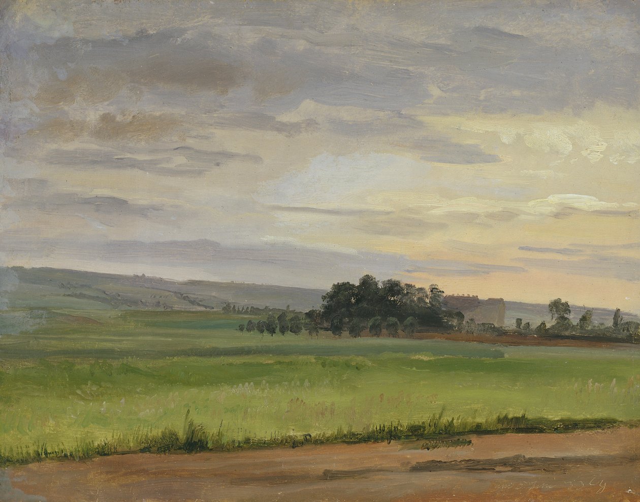 Ein Kornfeld in der Nähe von Dresden, 1833 von Christian Friedrich Gille