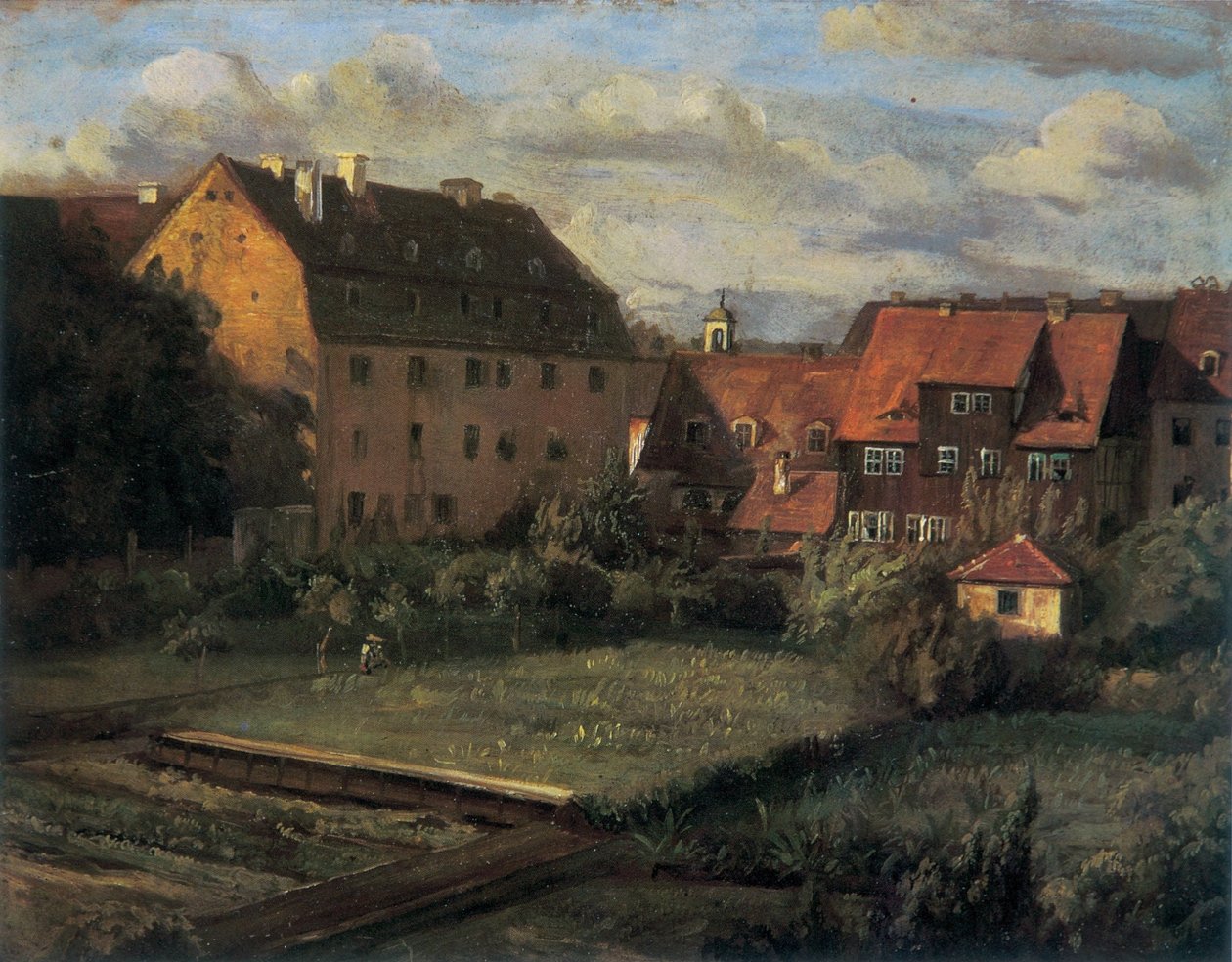 Die roten Häuser von Christian Friedrich Gille
