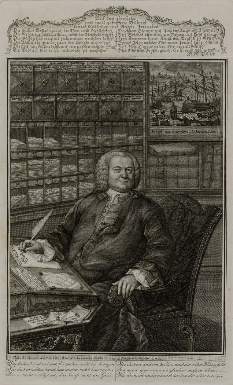 Porträt von Burchard Fixen von Christian Fritzsch