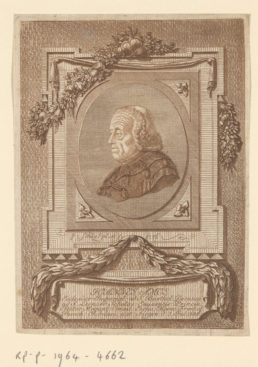 Porträt von Johann Baptist Amos von Christian Georg Schütz (I)