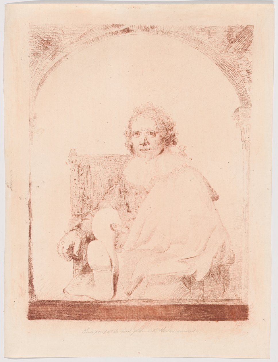 Porträt eines Mannes in einem Sessel, aus Collection d