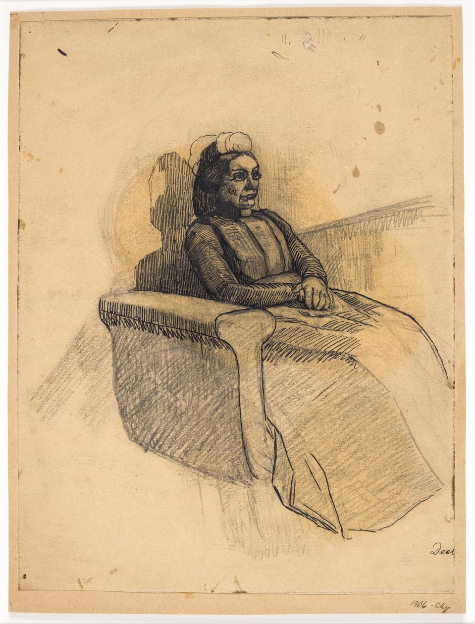 Dame auf dem Sofa von Christian Kongstad Petersen