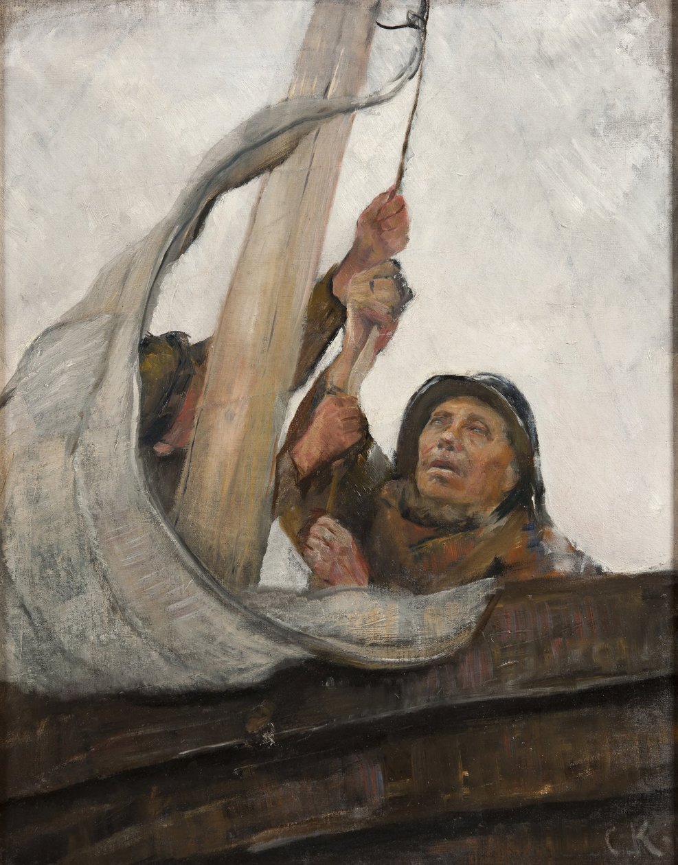 Segel setzen von Christian Krohg