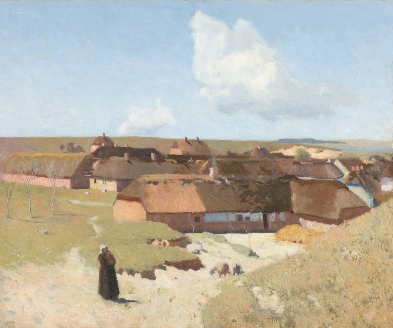 Jütländische Landschaft. Klarer Tag im Mai von Christian Mourier Petersen