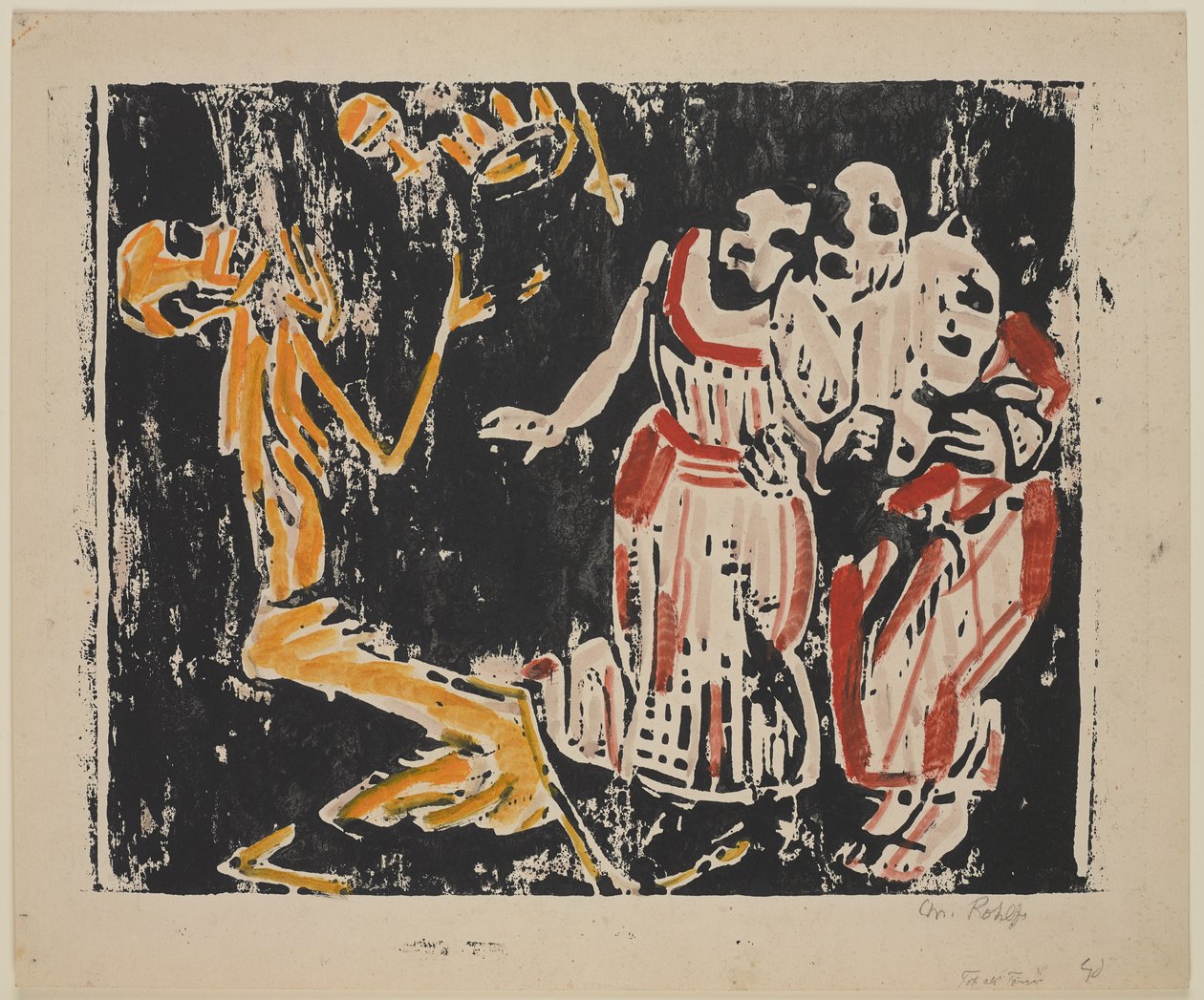 Tod als Jongleur (Revolution), 1918-19 von Christian Rohlfs
