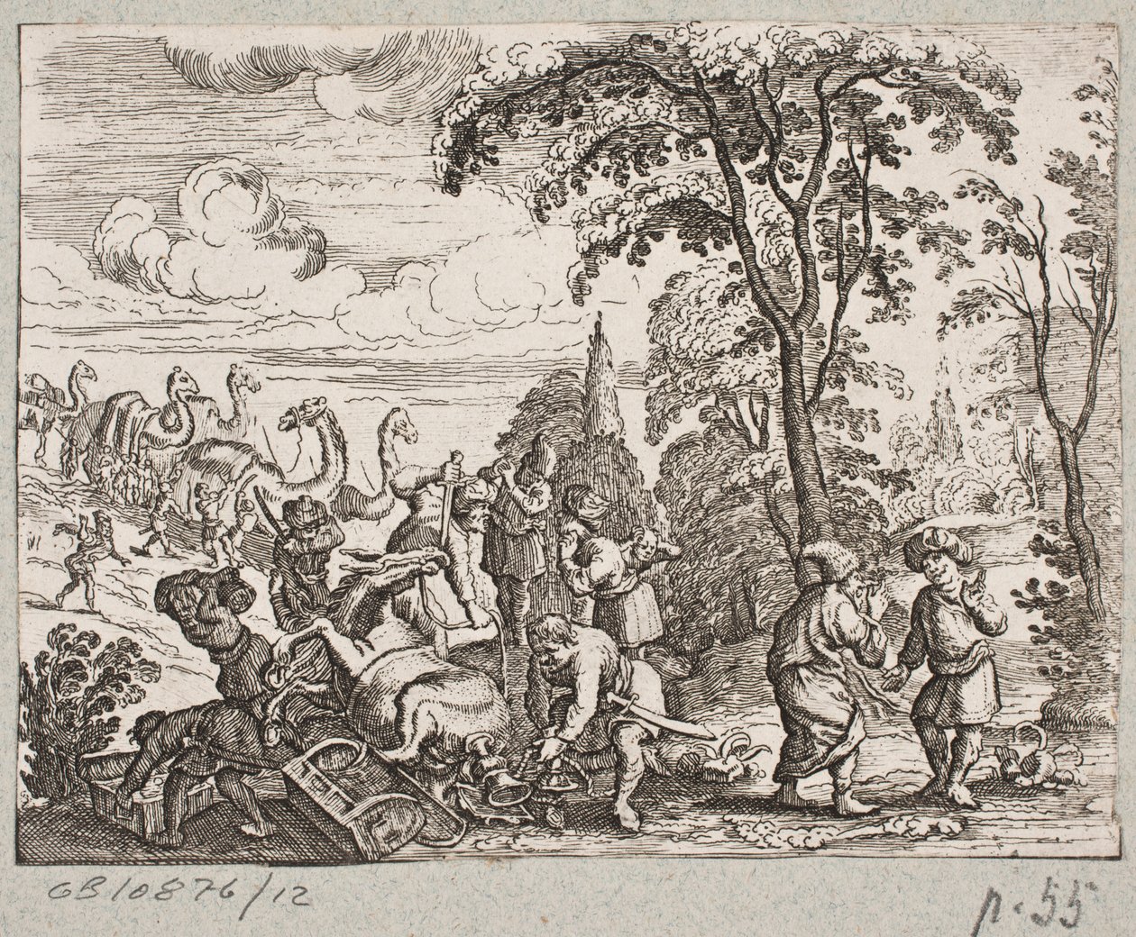 Illustration zu Adam Olearius, „Persianischer Rosenthal von einem sinnreichen Poeten Schich Saadi [...]“, Schleswig 1660 von Christian Rothgiesser