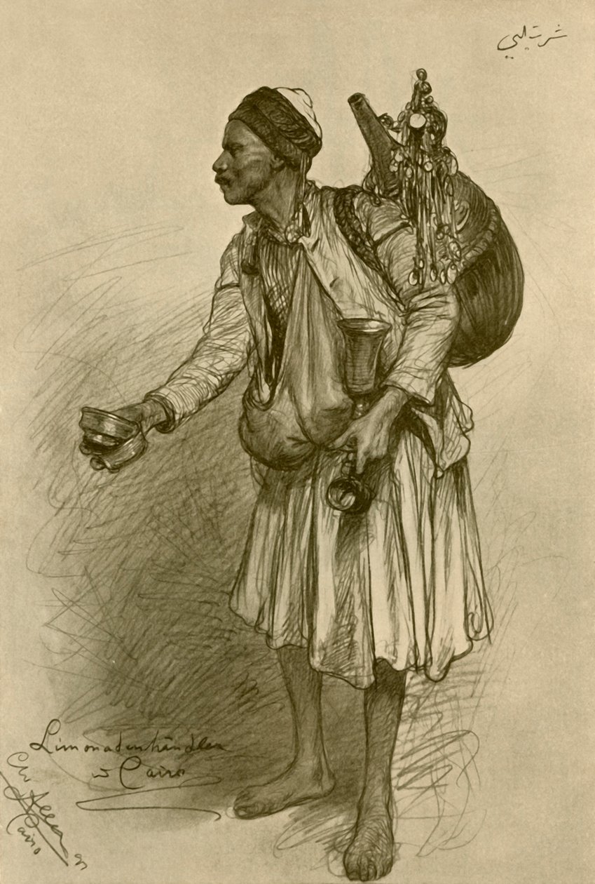 Limonadenverkäufer, Kairo, Ägypten, 1898 von Christian Wilhelm Allers