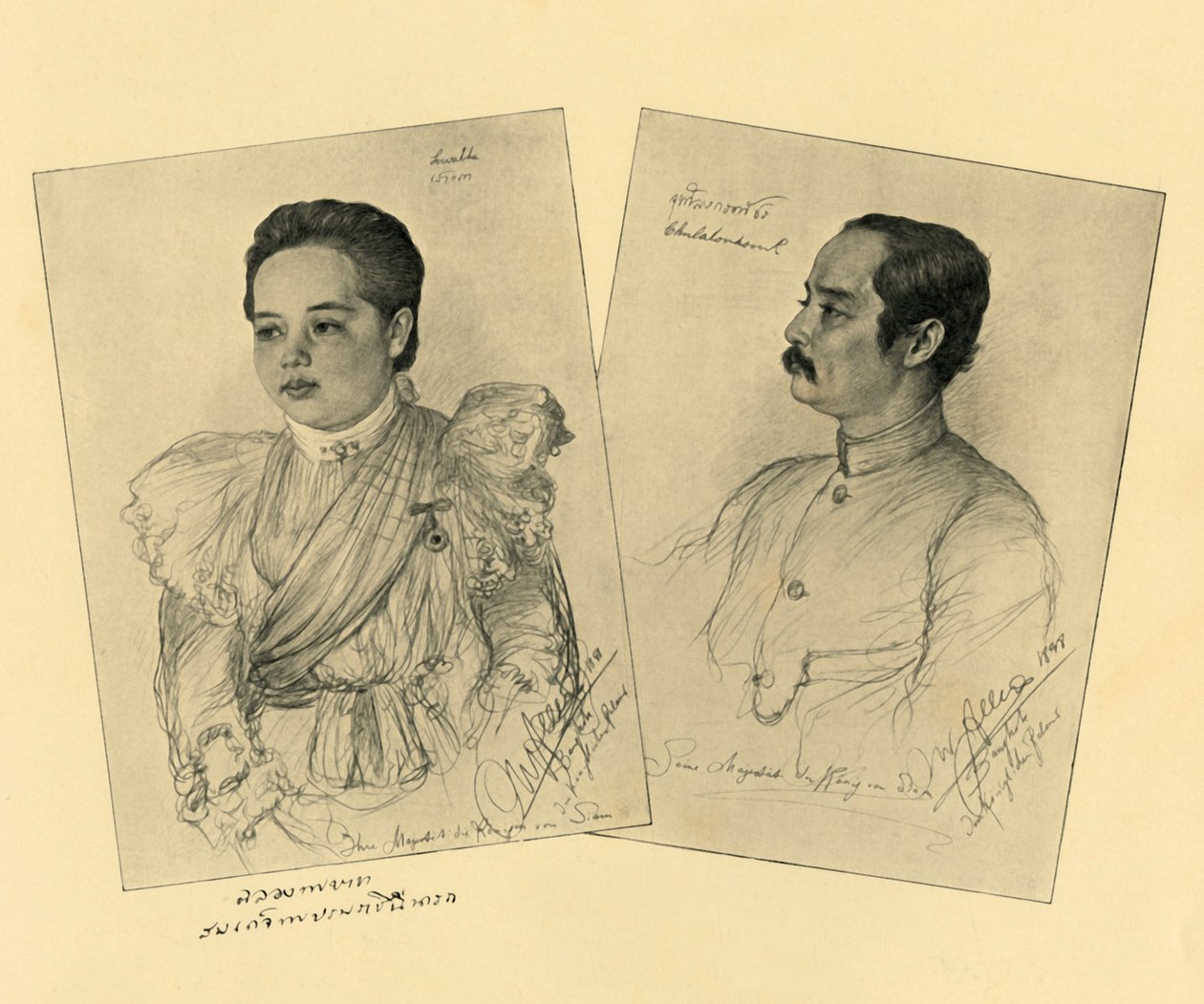 Der König und die Königin von Siam von Christian Wilhelm Allers