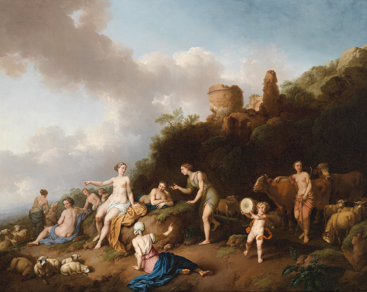 Diana und ihre Nymphen von Christian Wilhelm Ernst Dietrich