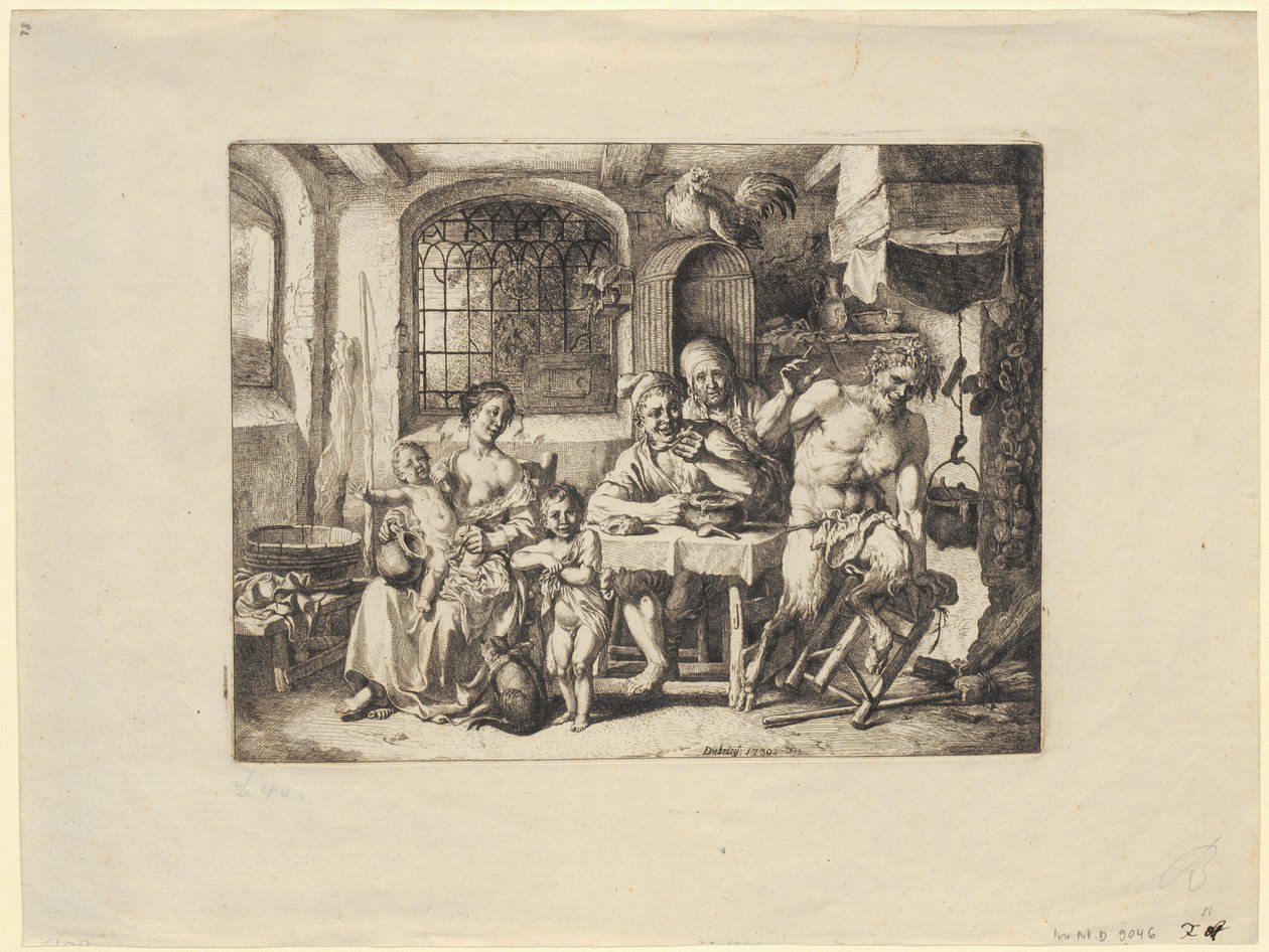 Satyr beim Bauern von Christian Wilhelm Ernst Dietrich