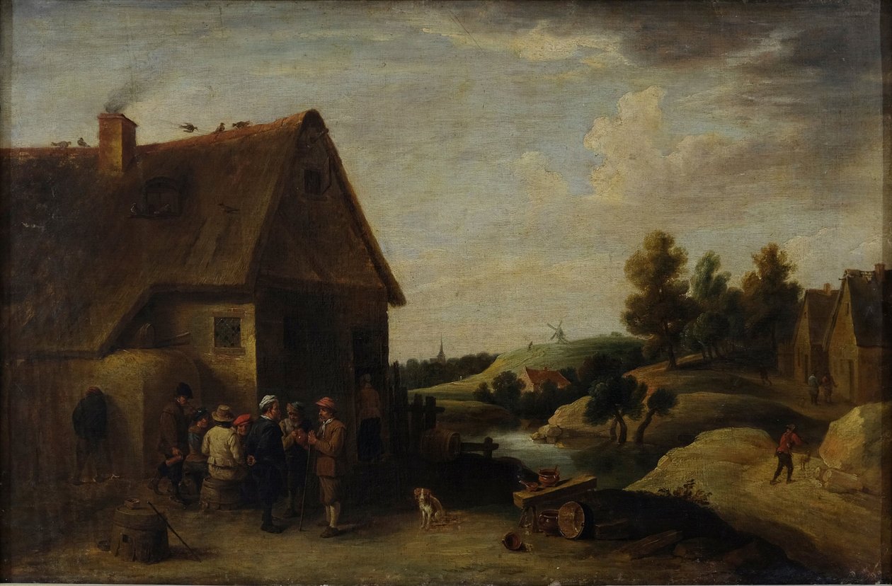 Szene aus dem Landleben von Christian Wilhelm Ernst Dietrich