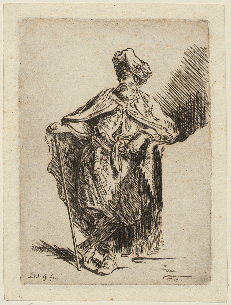 Stehende Orientale von Christian Wilhelm Ernst Dietrich