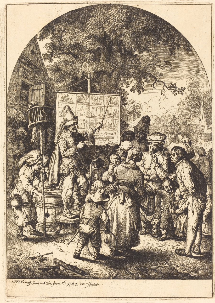 Der Sänger auf dem Dorffest von Christian Wilhelm Ernst Dietrich
