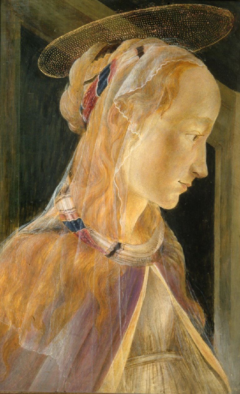 Kopf der Magdalena (nach Sandro Botticelli) von Christina Herringham
