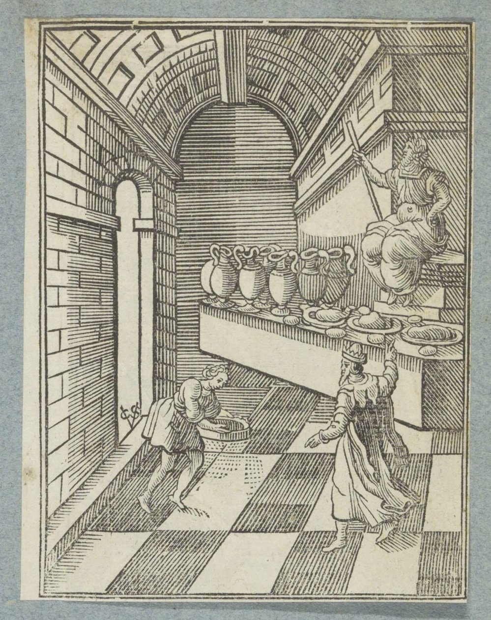 Daniel streut Asche auf den Tempelboden von Christoffel van Sichem (II)