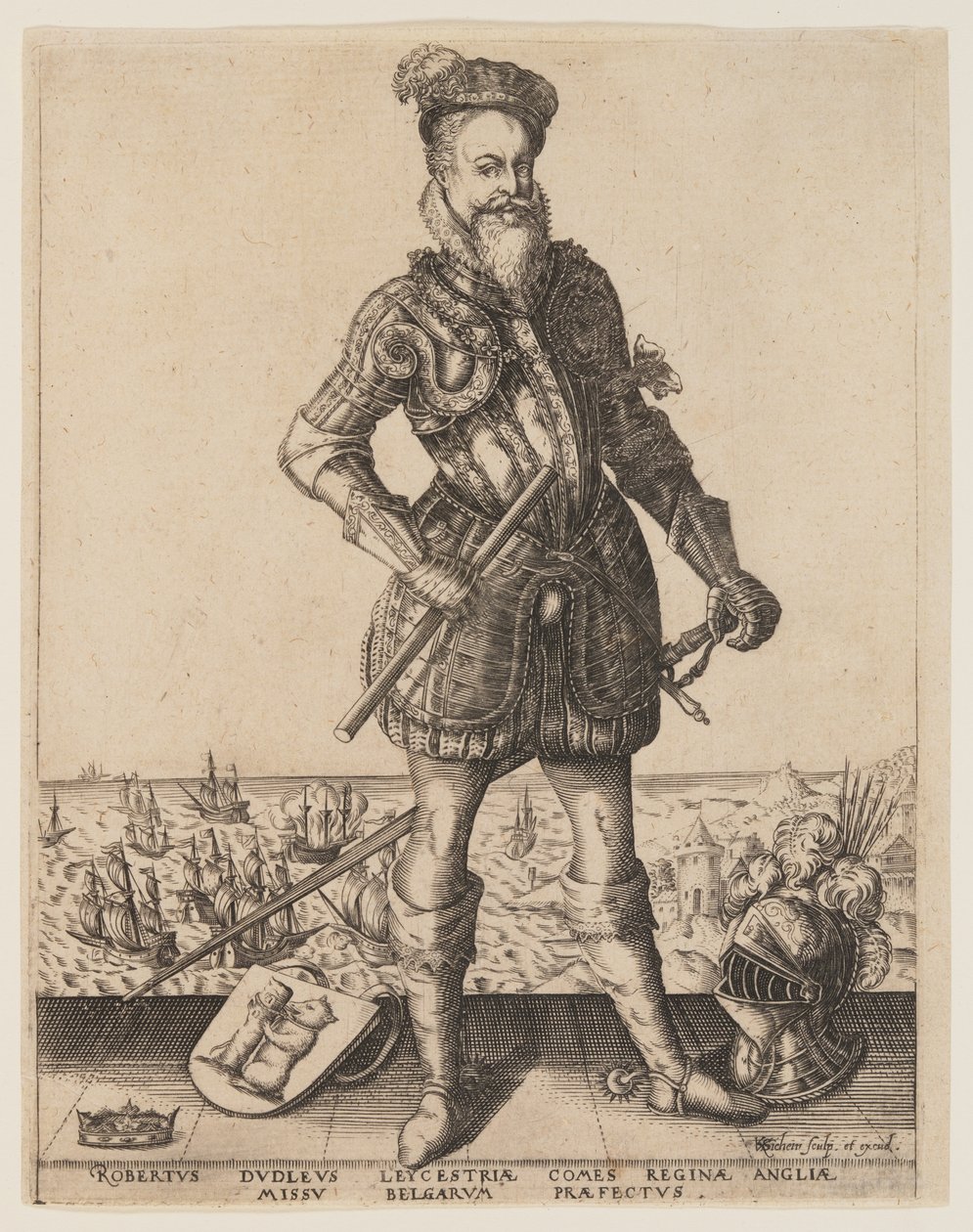 Robert Dudley, Earl of Leicester von Christoffel van Sichem I