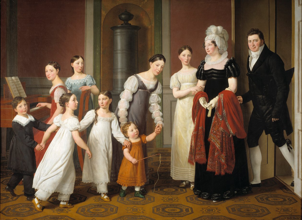 Die Familie Nathanson, 1818 von Christoffer Wilhelm Eckersberg