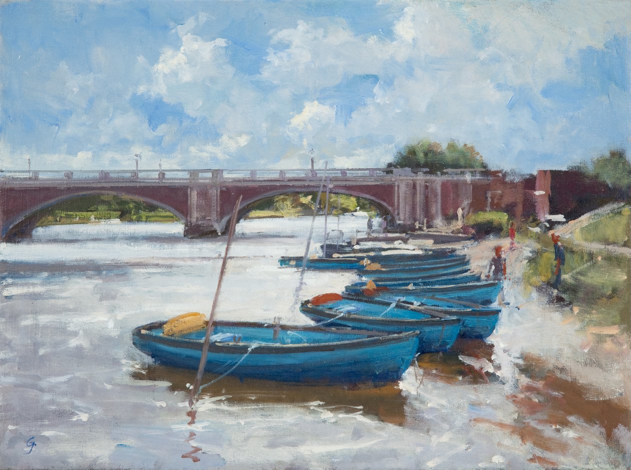 Liegeplätze am Hampton Court, 2011 von Christopher Glanville