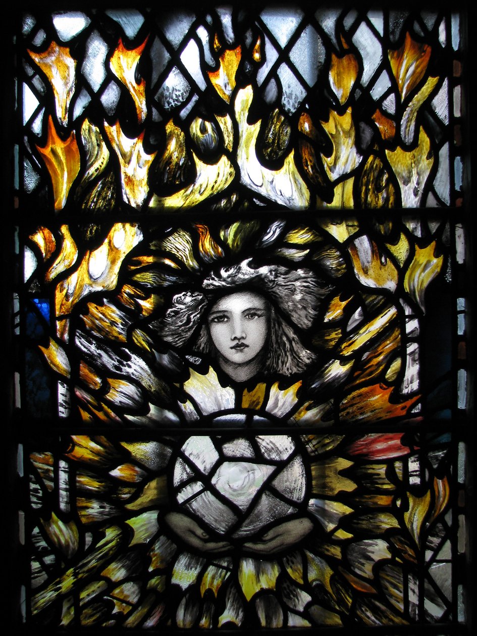 Erzengel St. Uriel, Kathedrale von Canterbury von Christopher Whall