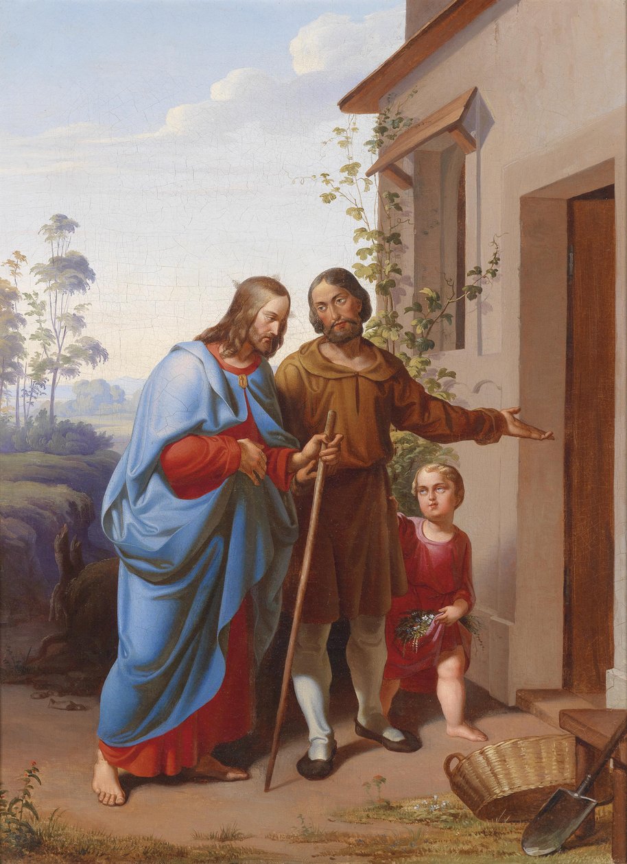 Christus ist willkommen von Circle of Eduard von Engerth